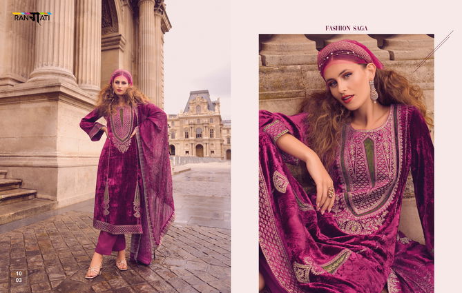 Azalea By Rangati Winter Wear Viscose Velvet Salwar Kameez Wholesale Price In Surat